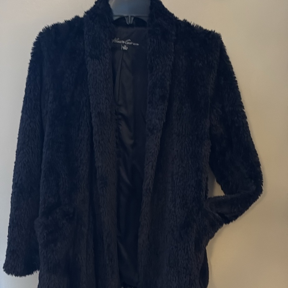 Kenneth Cole Faux Fur Coat